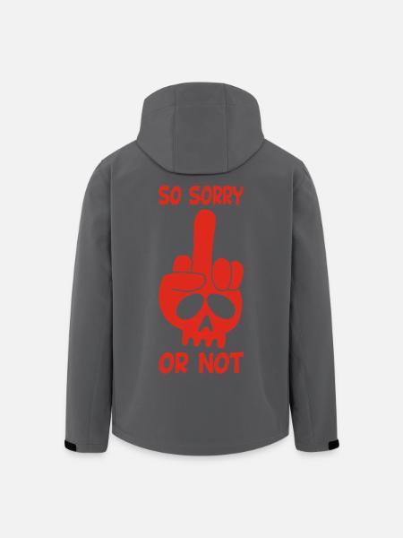 Rude Red Skull - Men’s Recycled Softshell Jacket by Stanley/Stella - black