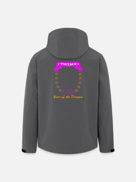 Geburtstag im Jahr des Drachen für Portrait - Recycelte Männer Softshell-Jacke von Stanley/Stella - Schwarz