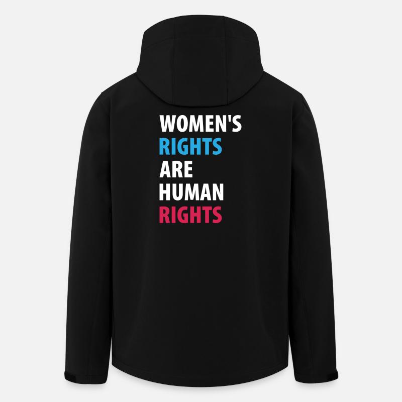 Women's Right Are Human Rights - Men’s Recycled Softshell Jacket by Stanley/Stella - black