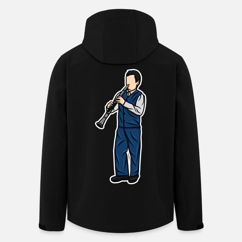 Kleiner Klarinettist - Recycelte Männer Softshell-Jacke von Stanley/Stella - Schwarz