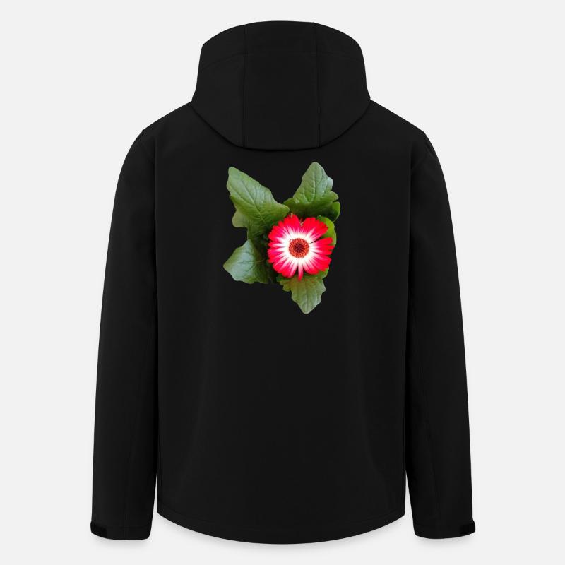 Aster – Herbstpoesie in Linien - Recycelte Männer Softshell-Jacke von Stanley/Stella - Schwarz