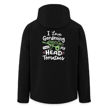 Gartenarbeit Gärtner - Recycelte Männer Softshell-Jacke von Stanley/Stella - Schwarz - Hinten - AI Model Male 185 light (185cm)