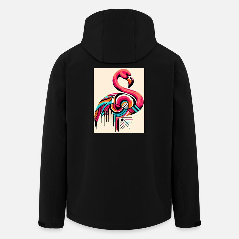 Flamingo - Men’s Recycled Softshell Jacket by Stanley/Stella - black