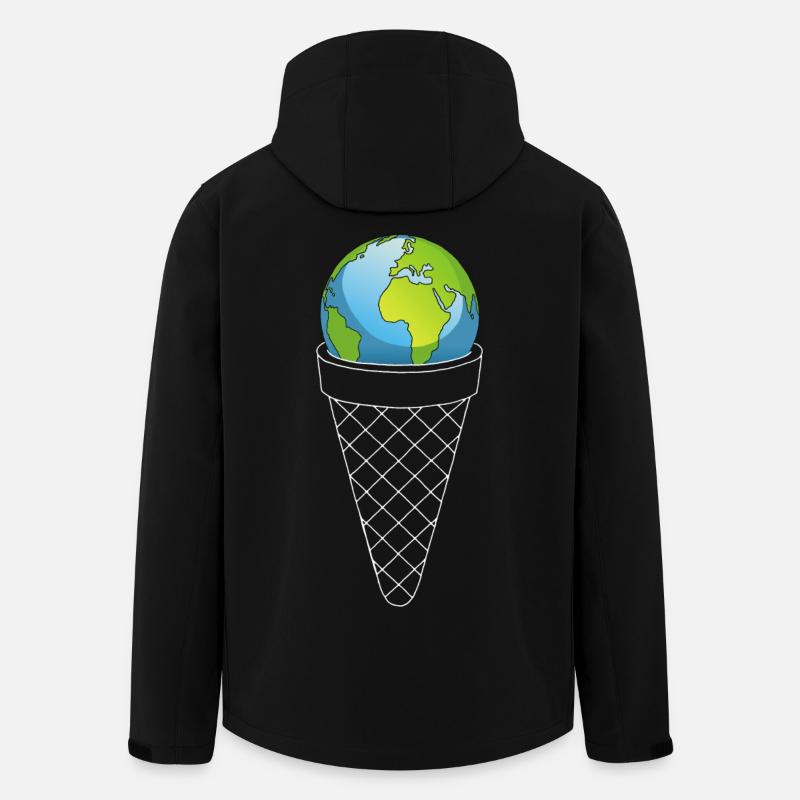 Eis vom Planeten Erde - Recycelte Männer Softshell-Jacke von Stanley/Stella - Schwarz