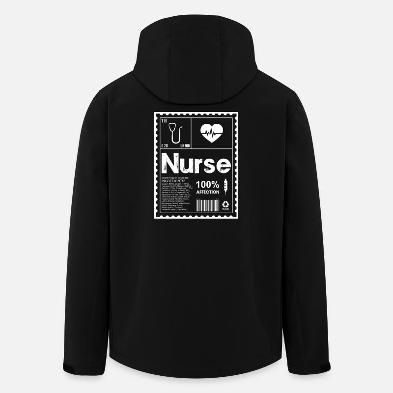 Sjuksköterska Hjärtslag, Ikon Tee - Softshelljacka herr i återvunnen polyester Stanley/Stella - svart