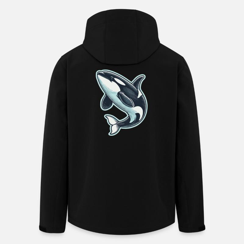 Orca - Recycelte Männer Softshell-Jacke von Stanley/Stella - Schwarz