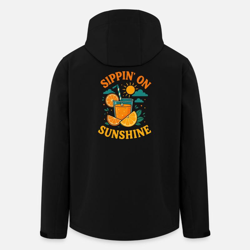 SIPPIN' ON SUNSHINE - Men’s Recycled Softshell Jacket by Stanley/Stella - black