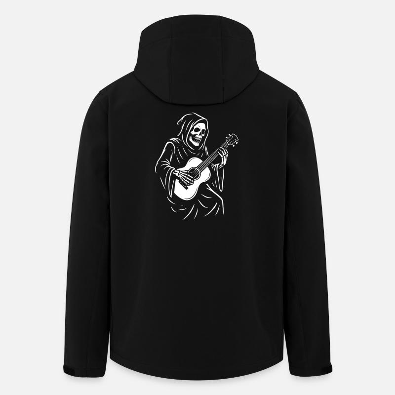 Sensenmann spielt Gitarre Design - Recycelte Männer Softshell-Jacke von Stanley/Stella - Schwarz