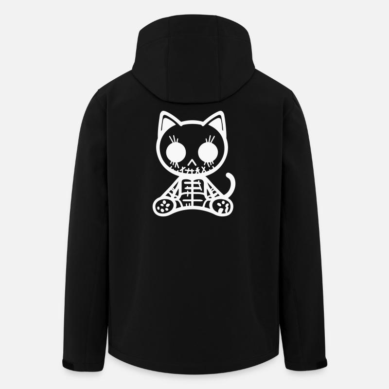 Chat Zombie - Veste softshell homme en polyester recyclé Stanley/Stella - noir