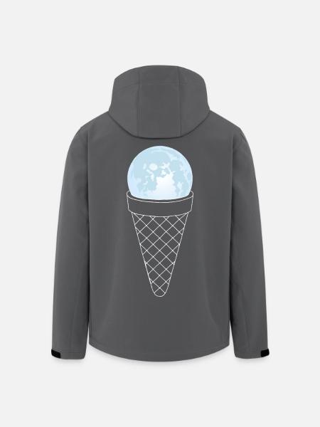 Lune et crème glacée - Men’s Recycled Softshell Jacket by Stanley/Stella - black