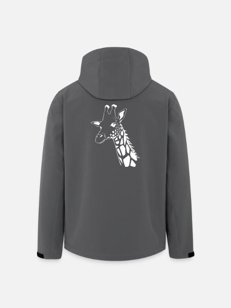 Giraffe Giraffe T-shirt Gift - Men’s Recycled Softshell Jacket by Stanley/Stella - black