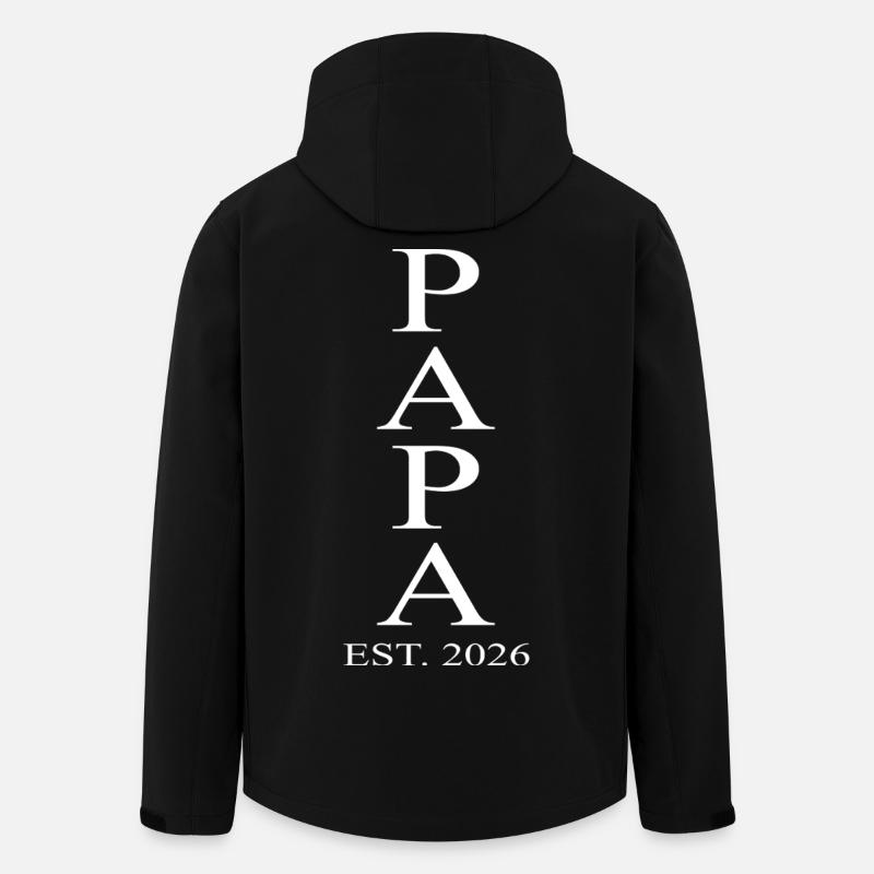 Papa 2026 - Men’s Recycled Softshell Jacket by Stanley/Stella - black