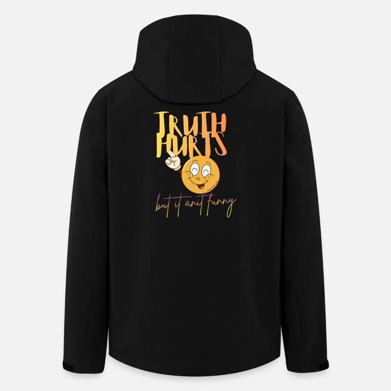 Truth_hurts-but_anit_funny - Recycelte Männer Softshell-Jacke von Stanley/Stella - Schwarz