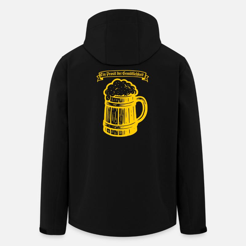 Ein Prosit der Gemütlichkeit - Recycelte Männer Softshell-Jacke von Stanley/Stella - Schwarz