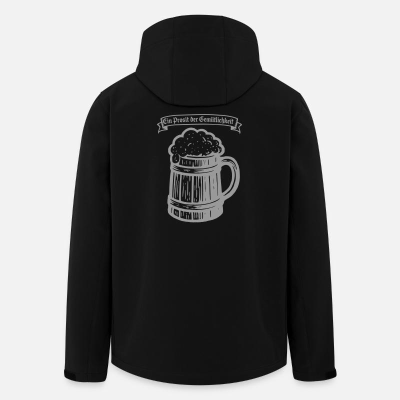 Ein Prosit der Gemütlichkeit - Recycelte Männer Softshell-Jacke von Stanley/Stella - Schwarz