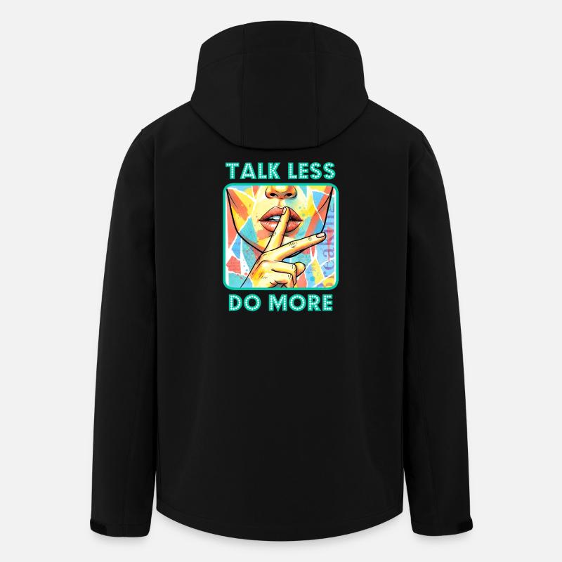Less & More - Men’s Recycled Softshell Jacket by Stanley/Stella - black