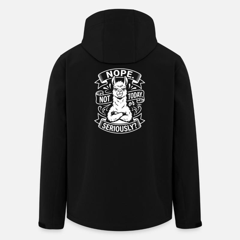 Militant llama saying - Men’s Recycled Softshell Jacket by Stanley/Stella - black