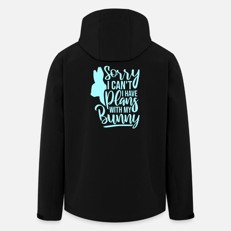 Scusa, non posso, ho dei programmi con il mio logo Bunny Hase - Giacca softshell uomo in poliestere riciclato di Stanley/Stella - nero