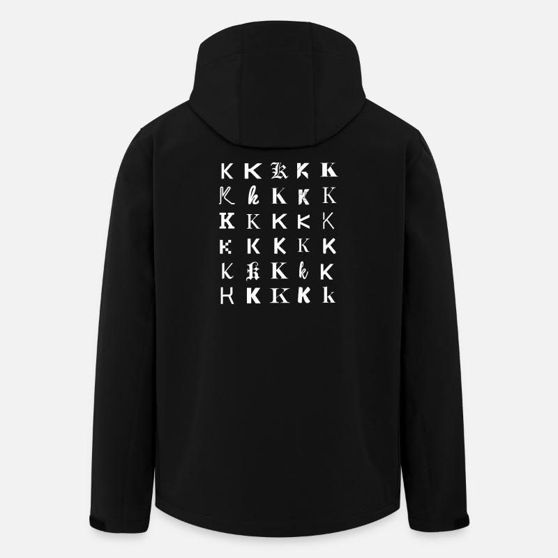 K Monogram Mosaic - Men’s Recycled Softshell Jacket by Stanley/Stella - black