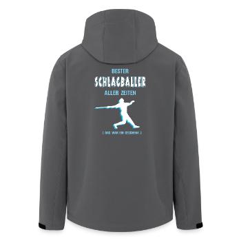 Bester Schlagball Spieler Schlagballer Baseball - Recycelte Männer Softshell-Jacke von Stanley/Stella - Schwarz - Hinten - AI Model Male 185 light (185cm)
