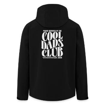 Cool Dads Club - Werdender Papa 2026 Geschenk - Recycelte Männer Softshell-Jacke von Stanley/Stella - Schwarz - Hinten - AI Model Male 185 light (185cm)