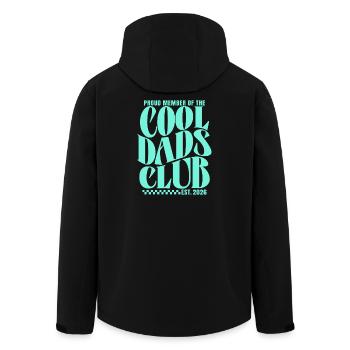 Cool Dads Club - Werdender Papa 2026 Geschenk - Recycelte Männer Softshell-Jacke von Stanley/Stella - Schwarz - Hinten - AI Model Male 185 light (185cm)