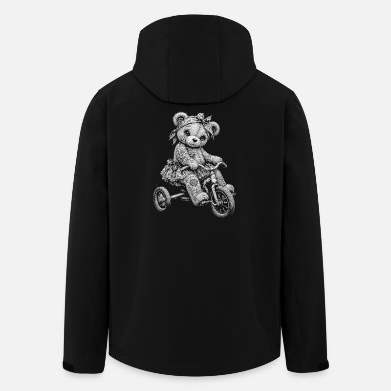 Teddy bear - Men’s Recycled Softshell Jacket by Stanley/Stella - black