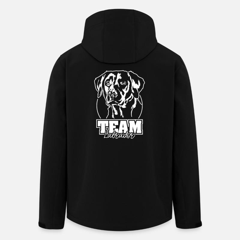 Team Labrador Retriever Labbi Hunde Hund Wilsigns - Recycelte Männer Softshell-Jacke von Stanley/Stella - Schwarz