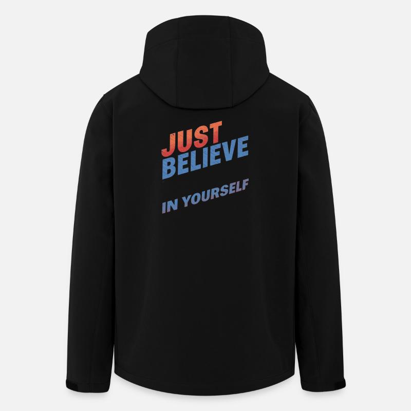 UST BELIEVE – T-Shirt & Accessoires - Recycelte Männer Softshell-Jacke von Stanley/Stella - Schwarz