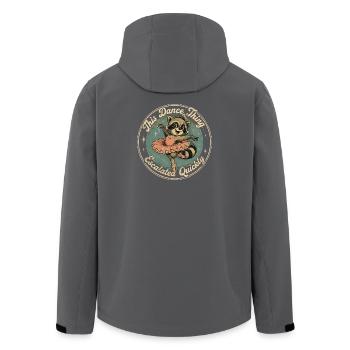 Raton Laveur Danseur Tutu Rose Humour Fun - Recycelte Männer Softshell-Jacke von Stanley/Stella - Anthrazit - Hinten - AI Model Male 185 light (185cm)