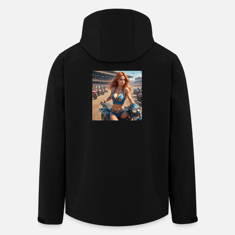 Dirt Track Diva - Recycelte Männer Softshell-Jacke von Stanley/Stella - Schwarz