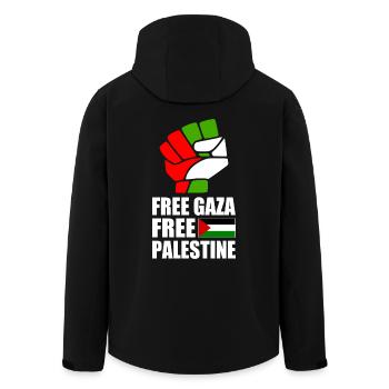 Free gaza Free palestine - Men’s Recycled Softshell Jacket by Stanley/Stella - black - Back - AI Model Male 185 light (185cm)