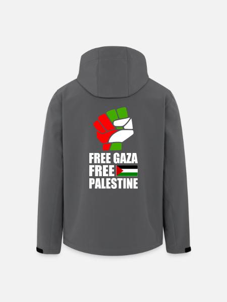 Free gaza Free palestine - Men’s Recycled Softshell Jacket by Stanley/Stella - black