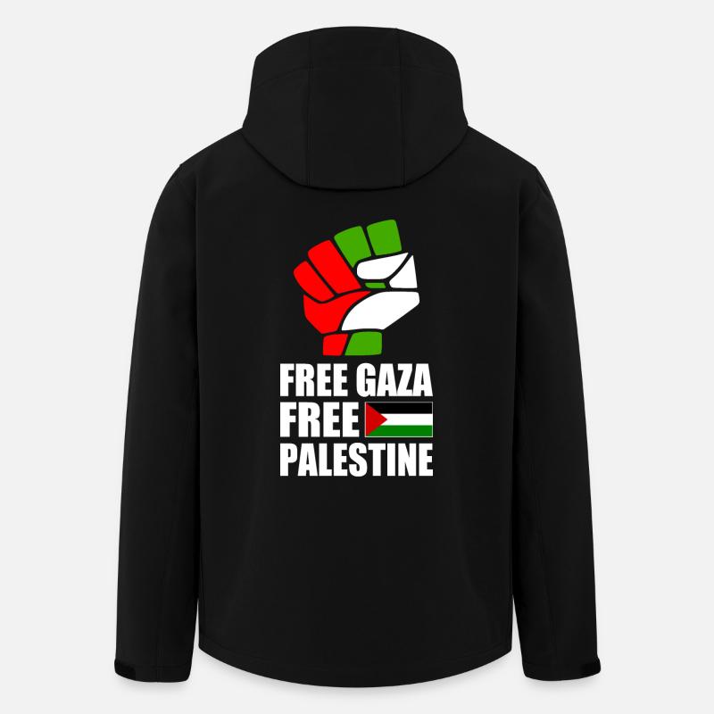 Free gaza Free palestine - Recycelte Männer Softshell-Jacke von Stanley/Stella - Schwarz