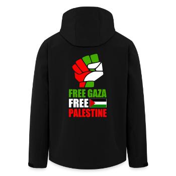 Free gaza Free palestine - Men’s Recycled Softshell Jacket by Stanley/Stella - black - Back - AI Model Male 185 light (185cm)