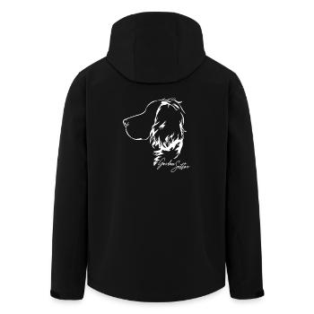 GORDON SETTER Profil Chiens Chien Wilsigns - Veste softshell homme en polyester recyclé Stanley/Stella - noir - Dos - AI Model Male 185 light (185cm)