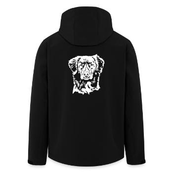 Nova Scotia Duck Tolling Retriever Portrait Hunde - Recycelte Männer Softshell-Jacke von Stanley/Stella - Schwarz - Hinten - AI Model Male 185 light (185cm)