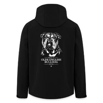 Olde English Bulldog Mom Hunde Hund OEB Wilsigns - Recycelte Männer Softshell-Jacke von Stanley/Stella - Schwarz - Hinten - AI Model Male 185 light (185cm)