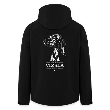 Vizsla Dad Hunde Hund Magyar Vizsla Wilsigns - Recycelte Männer Softshell-Jacke von Stanley/Stella - Schwarz - Hinten - AI Model Male 185 light (185cm)