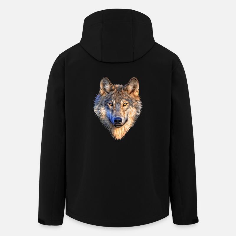 wolf - Men’s Recycled Softshell Jacket by Stanley/Stella - black