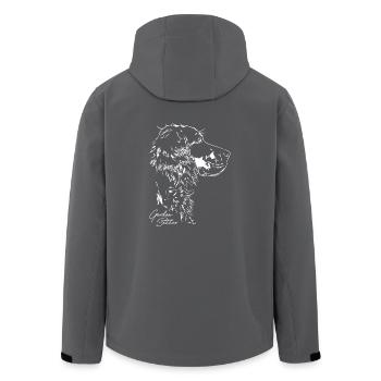 GORDON SETTER chien de chasse chiens de chasse chiens Wilsigns - Veste softshell homme en polyester recyclé Stanley/Stella - noir - Dos - AI Model Male 185 light (185cm)