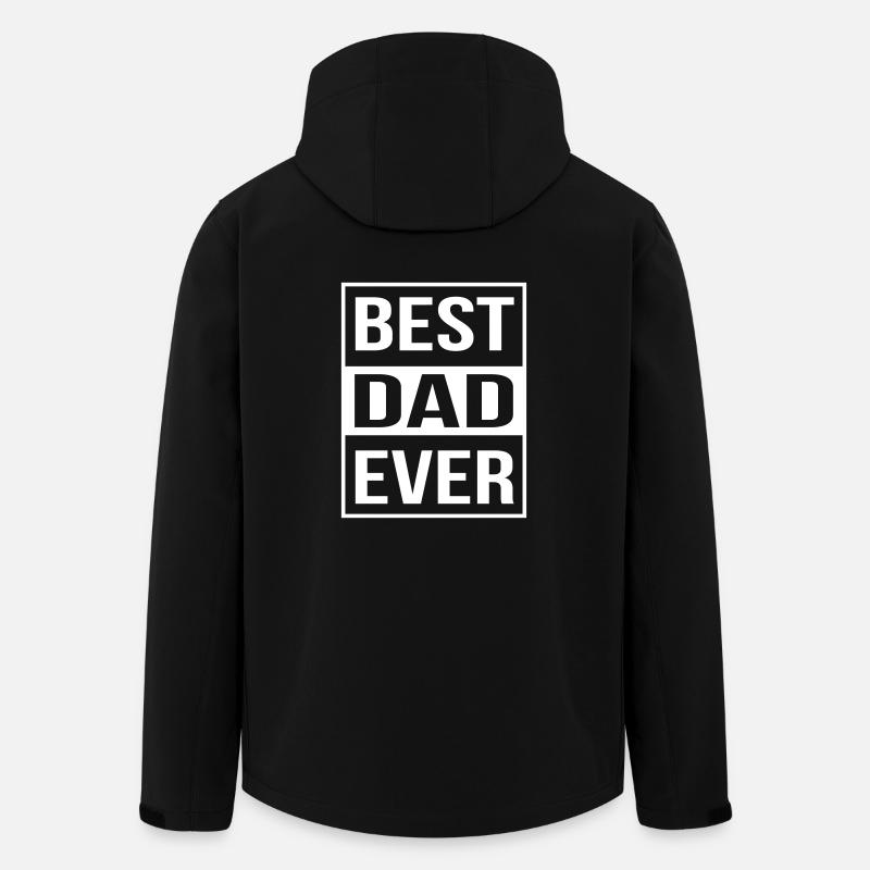 Best Dad Ever - Recycelte Männer Softshell-Jacke von Stanley/Stella - Schwarz
