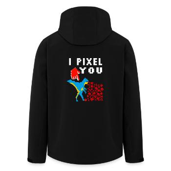 pixel - Veste softshell homme en polyester recyclé Stanley/Stella - noir - Dos - AI Model Male 185 light (185cm)