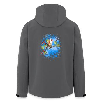 oiseau - Veste softshell homme en polyester recyclé Stanley/Stella - charbon - Dos - AI Model Male 185 light (185cm)