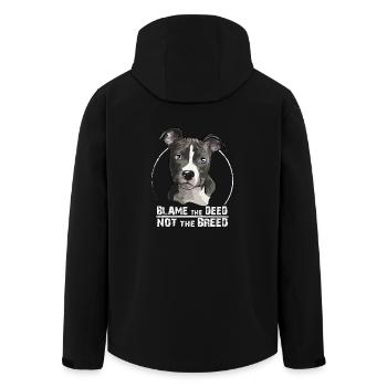 Staffordshire TERRIER blâmer l'acte - Veste softshell homme en polyester recyclé Stanley/Stella - noir - Dos - AI Model Male 185 light (185cm)