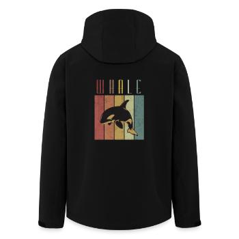 Baleine - Veste softshell homme en polyester recyclé Stanley/Stella - noir - Dos - AI Model Male 185 light (185cm)