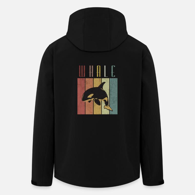 Baleine - Veste softshell homme en polyester recyclé Stanley/Stella - noir