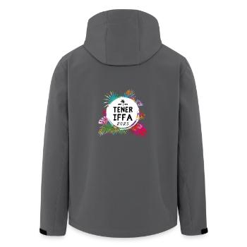 Tenerife 2025 Colorful - Men’s Recycled Softshell Jacket by Stanley/Stella - anthracite - Back - AI Model Male 185 light (185cm)
