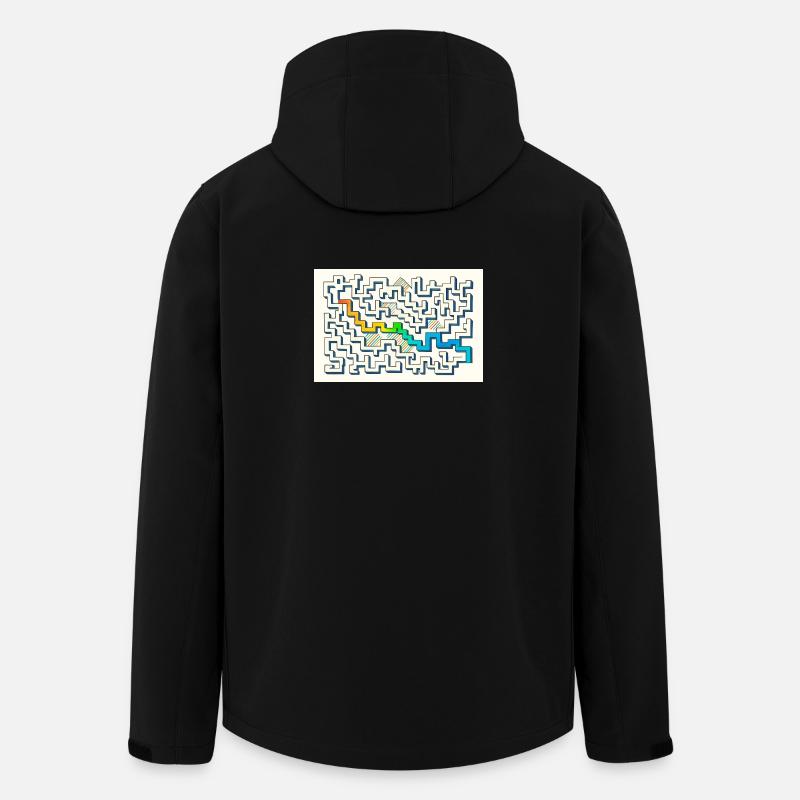Suivez le chemin - Veste softshell homme en polyester recyclé Stanley/Stella - noir