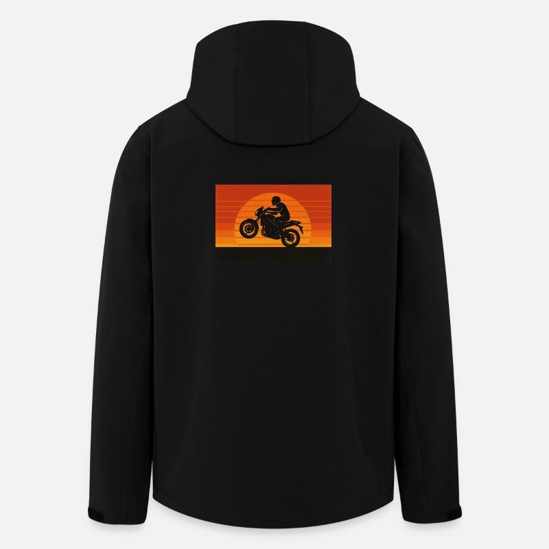 Motorsport sunset Silhouette - Men’s Recycled Softshell Jacket by Stanley/Stella - black